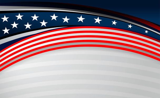 USA American flag background - Vector, Image