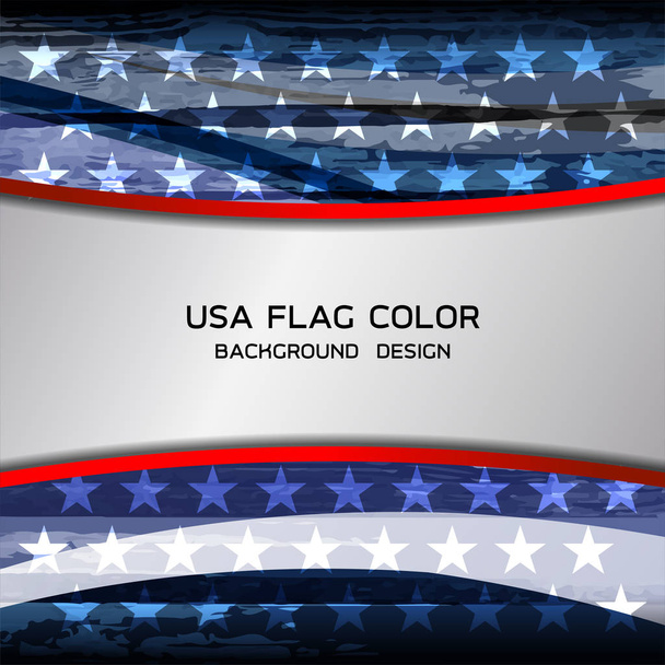 USA Amerikaanse vlag achtergrond - Vector, afbeelding