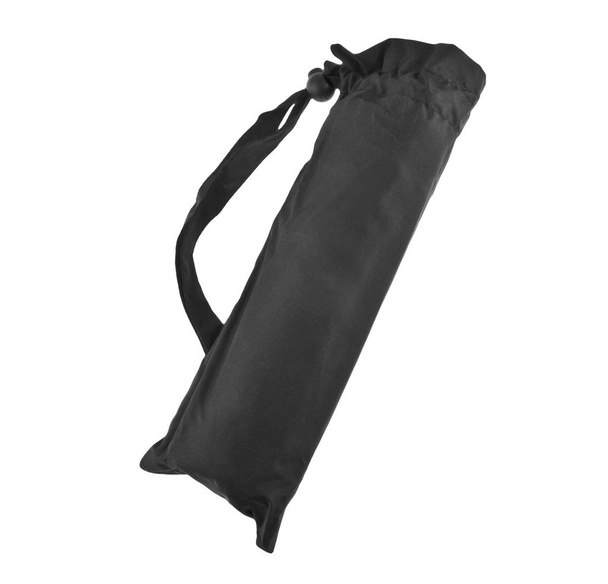 μαύρη τσάντα σε άσπρο φόντο  - Φωτογραφία, εικόνα