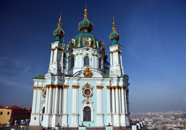 Saint Andrew's Kilisesi, Kiev, Ukrayna - Fotoğraf, Görsel