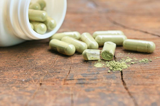 Herbal medicines in capsule - Photo, Image