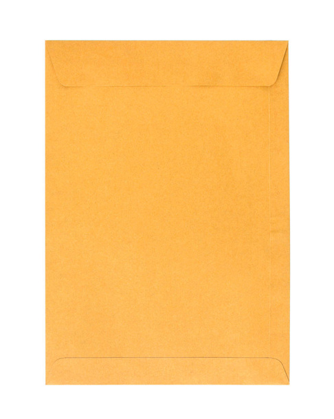 Bruin envelopformaat A4 geïsoleerd  - Foto, afbeelding