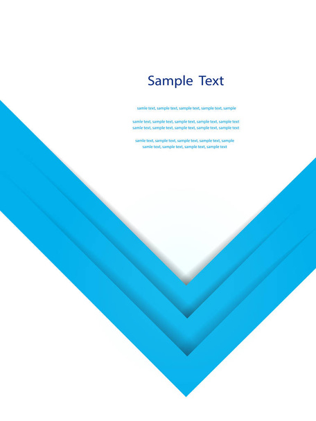 Abstract blue report cover template design.  - Vektör, Görsel