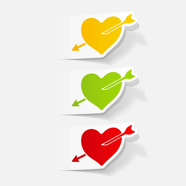 heart with arrow icons - Vector, Image