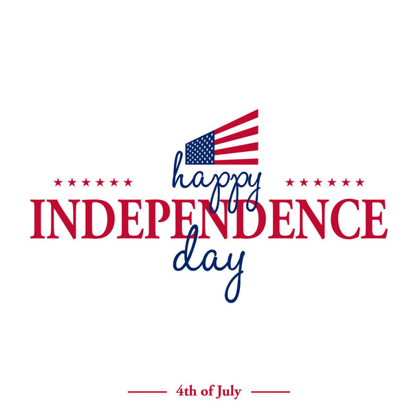 Ευχετήρια κάρτα για την αμερικανική Ημέρα ανεξαρτησίας - Διάνυσμα, εικόνα