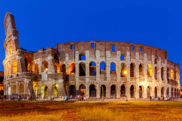 Rome. Coliseum at sunset. - Photo, Image