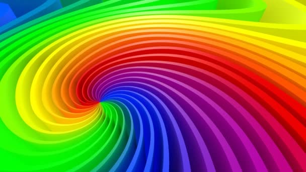 3D-kleurrijke Swirl achtergrond - Video