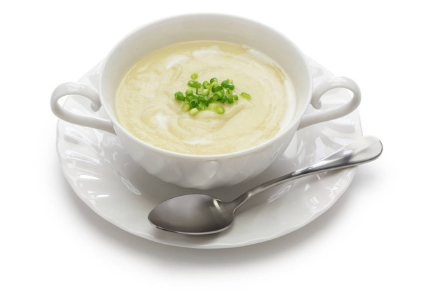vichyssoise, η σούπα κρύα πατάτας - Φωτογραφία, εικόνα