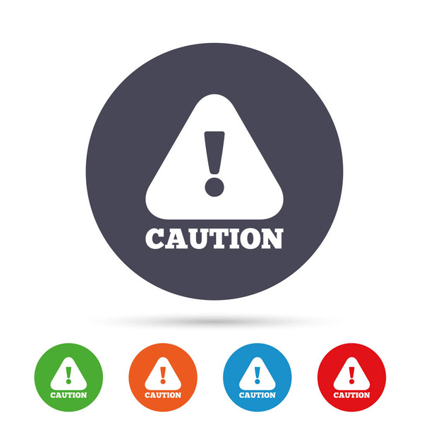 Attention caution sign icon - Vector, Image