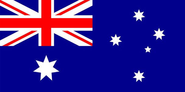Avustralya bayrağı illüstrasyon vektör - Vektör, Görsel