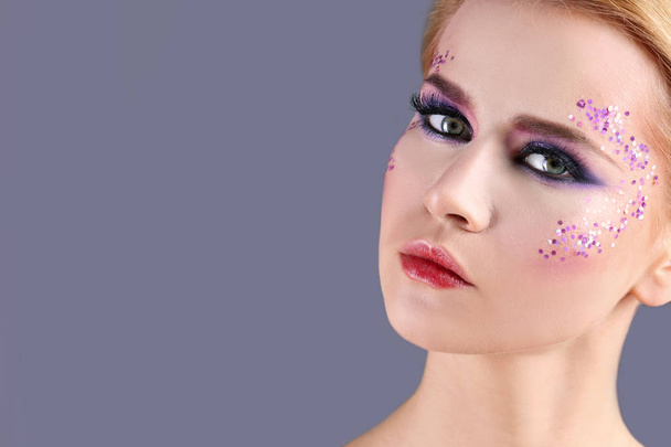 woman with creative makeup - Zdjęcie, obraz