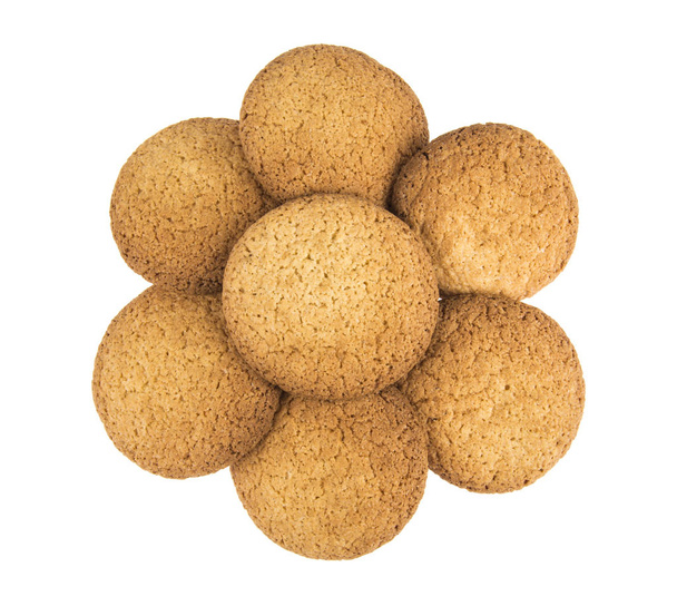 Oatmeal cookies on a white background - Photo, Image