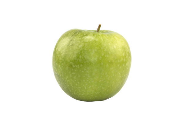 Zelené jablko, izolované na bílém pozadí - Fotografie, Obrázek