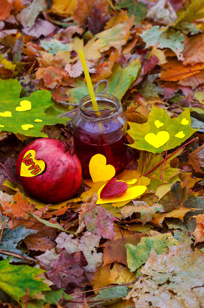 őszi gránátalma koktél - Fotó, kép