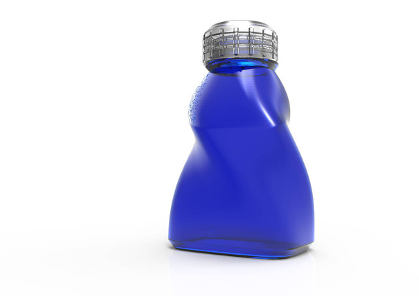 Botella de vidrio 3D
 - Foto, imagen
