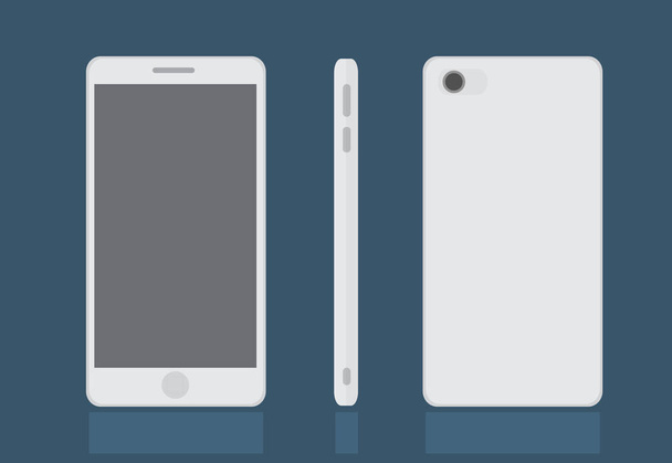 Realistic modern smart phone set,mock up Vector illustration - Vector, Image