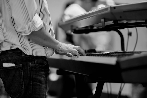 Playing piano on stage - Photo, Image