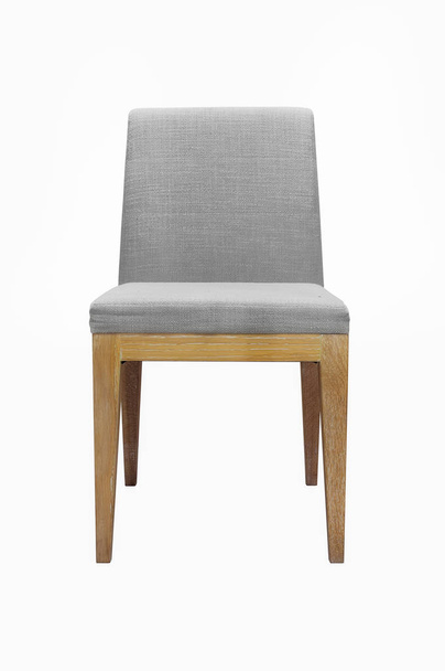 grijze houten stoel  - Foto, afbeelding