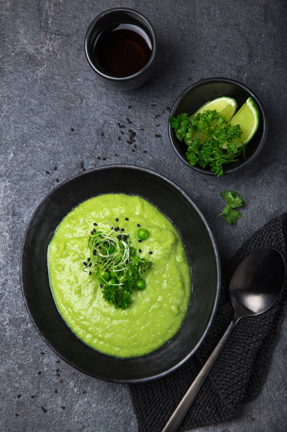 delicious green peas soup - Fotó, kép