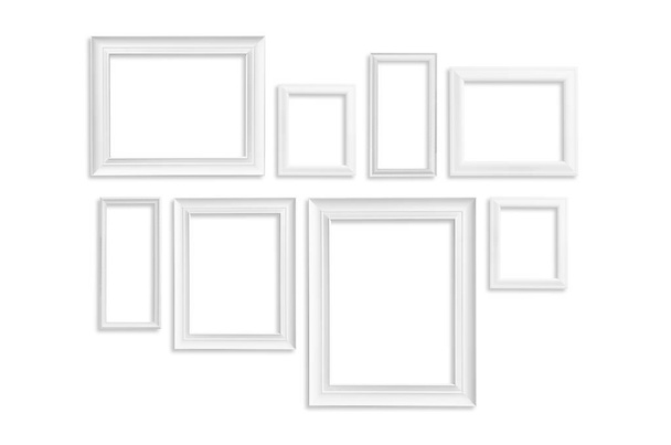 Bílé dřevěné rámy - Fotografie, Obrázek