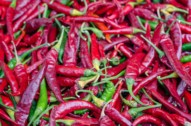 A large crop of chili peppers - Photo, Image