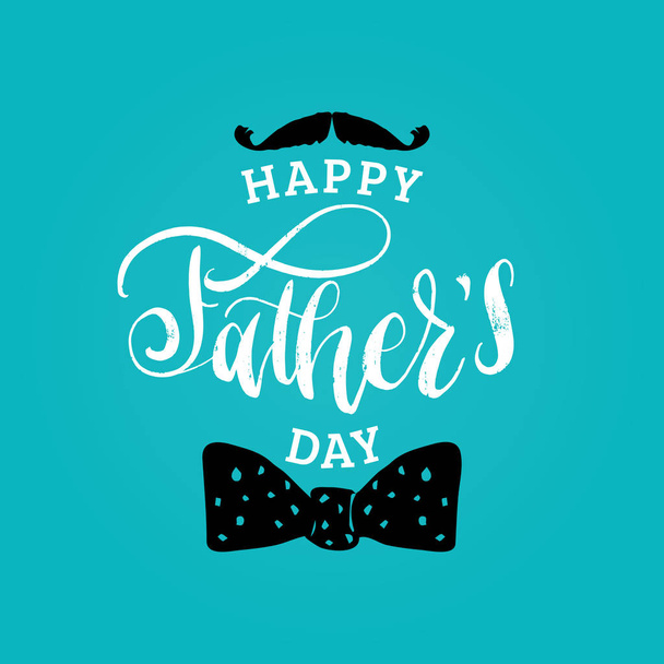 Happy Fathers Day calligraphic inscription - Vector, Image