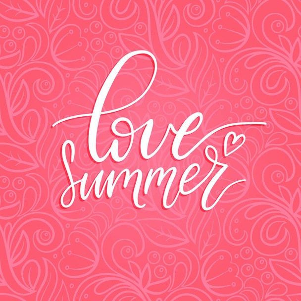 poster Love Summer - Διάνυσμα, εικόνα