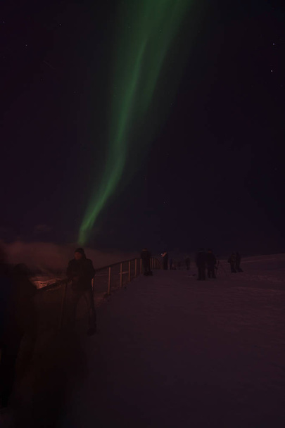 Polární záře nad Tromso, Norsko - Fotografie, Obrázek