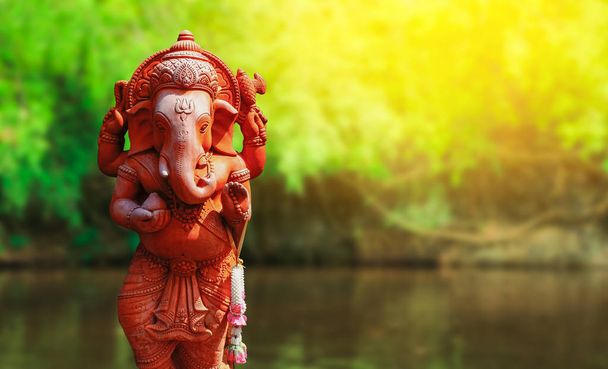 ο Γκανέσα ο Θεός ελέφαντας της Ινδίας - Φωτογραφία, εικόνα