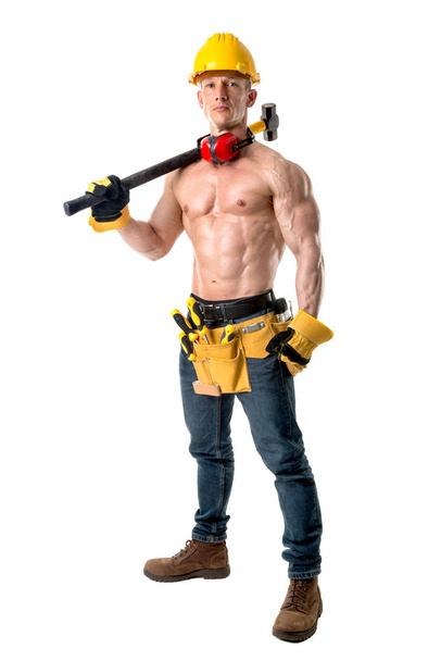 Strong construction worker - Foto, Imagem