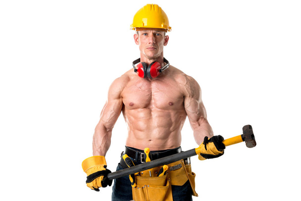 trabalhador de construção forte
 - Foto, Imagem