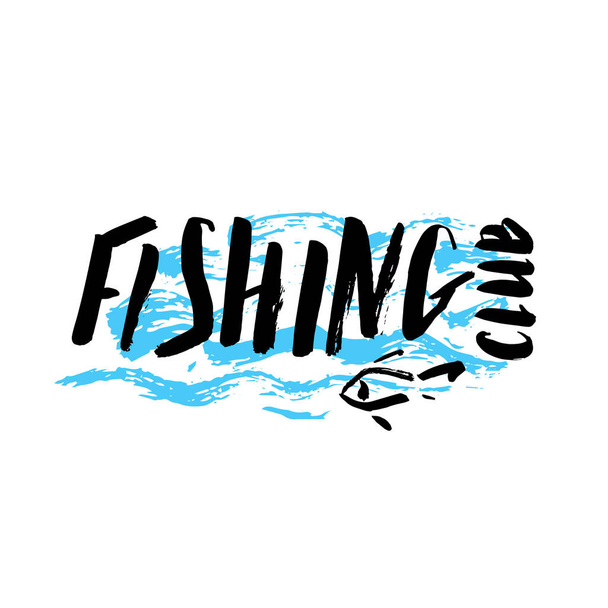 Club de pêche dessiné à la main
 - Vecteur, image