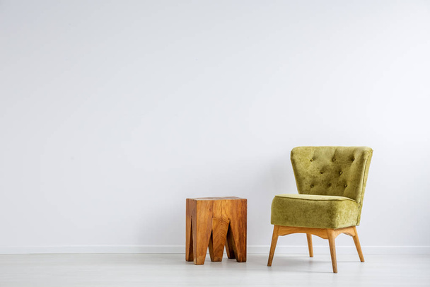 Stylish green armchair - Foto, Imagen