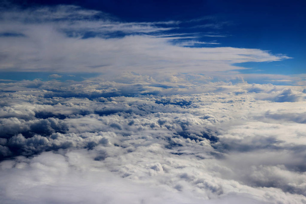 Cloud sky air blue background nature wallpaper  - Photo, Image