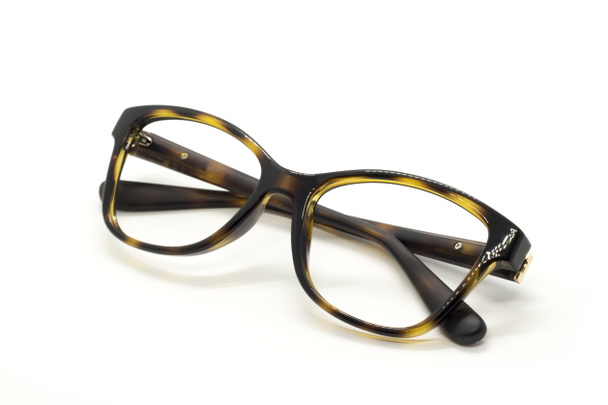 moderne modische Brille isoliert auf weißem Hintergrund, perf - Foto, Bild