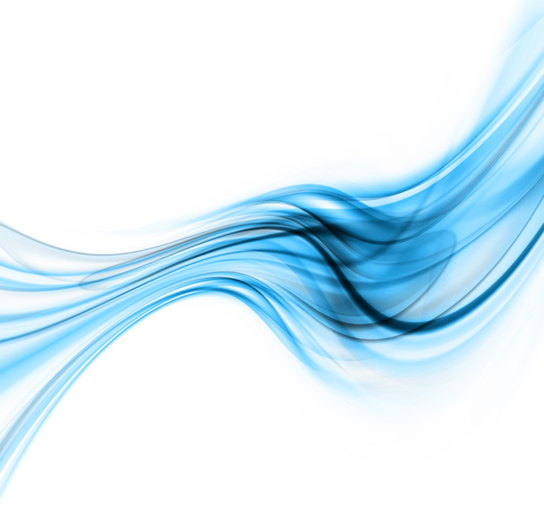 Abstract Blue Waved Background - Photo, Image