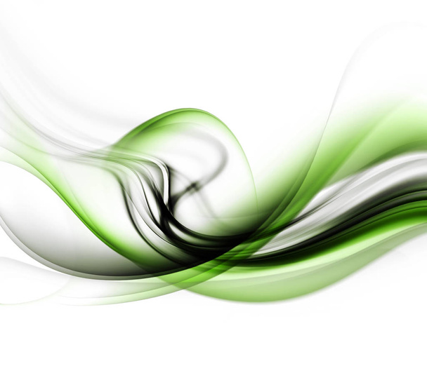 abstraktní zelené kouřové pozadí - Fotografie, Obrázek