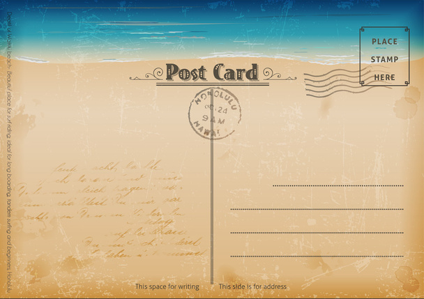 Vintage kesä postikortti
. - Vektori, kuva