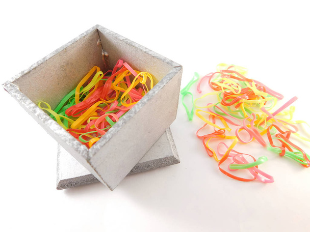 Elastic bands of many colors. - Photo, Image