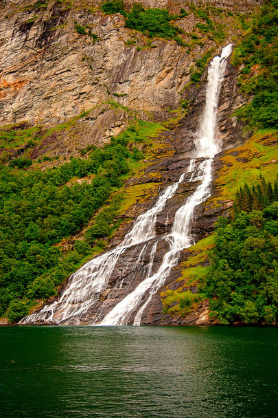 Wasserfall, Geiranger Fjord - Foto, Bild