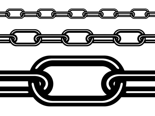 Бесшовная металлическая цепь
 - Вектор,изображение