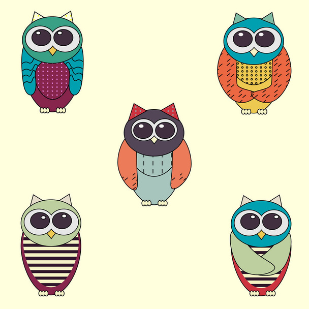 Vector funny owl. - Vector, Image