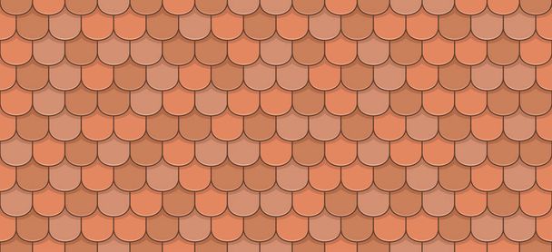 Azulejos de techo naranja
 - Vector, imagen