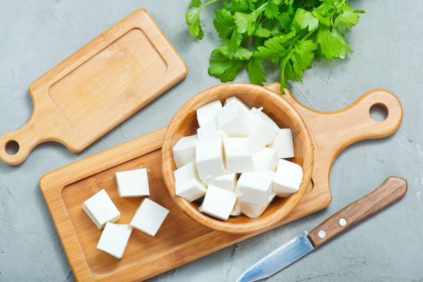 tofu cheese in bowl - Foto, Imagem
