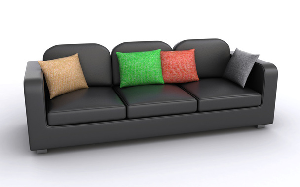 шкіряний диван
 - Фото, зображення