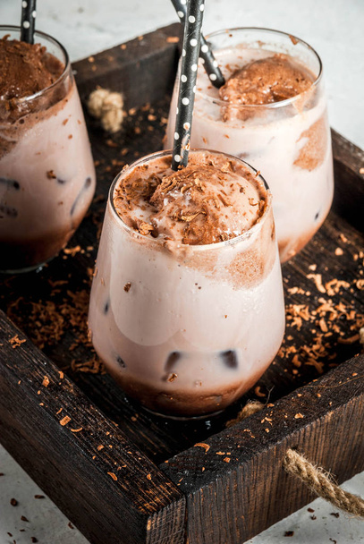 bebida de chocolate gelado
 - Foto, Imagem