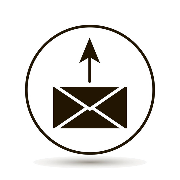 Email sent. Vector icon on white  background. - Vector, Image