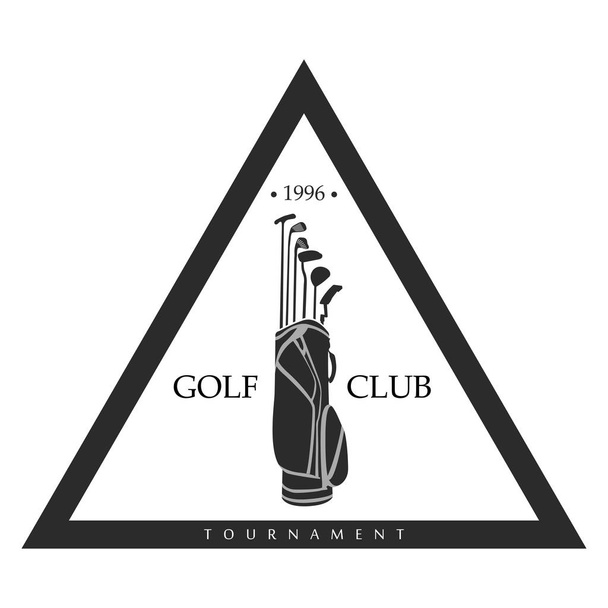 Isolated golf emblem - Vetor, Imagem