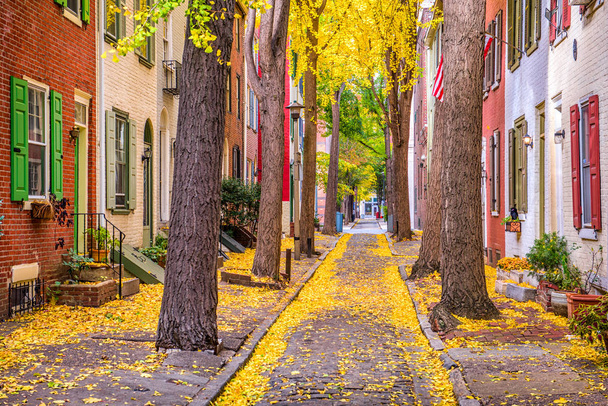 Philadelphia, Pennsylvania, ABD sonbahar - Fotoğraf, Görsel
