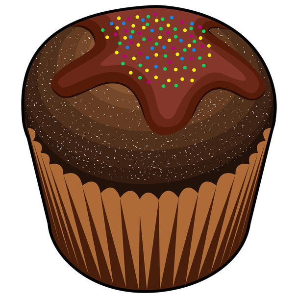 Isolated muffin illustration - Vektor, obrázek